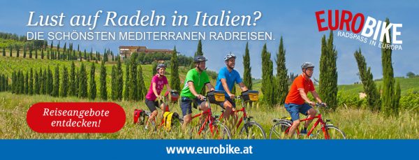 Werbung: Eurobike - mit Eurobike - Ihrem Spezialisten für Radreisen