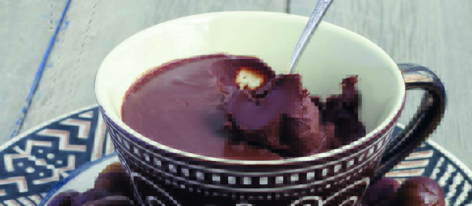 Dessert mit Schokolade