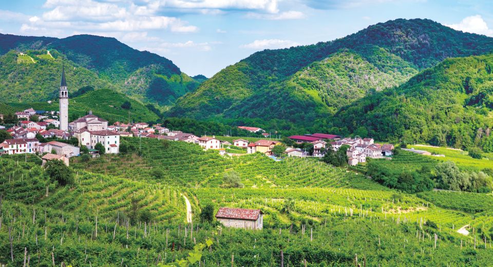 Das Prosecco-Anbaugebiet liegt in den sanften Hügeln Venetiens und Friauls. 