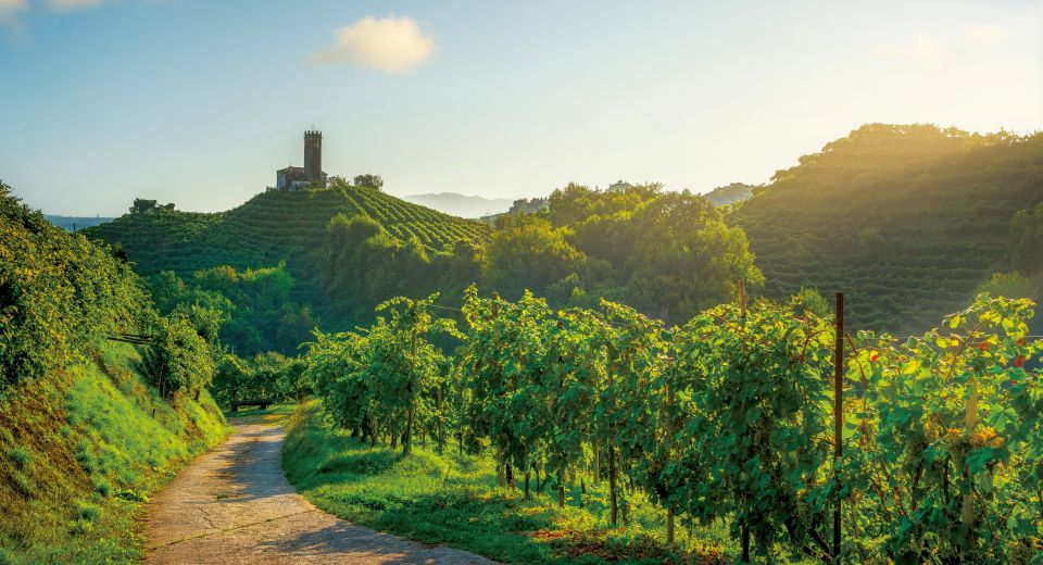 Farra di Soligo liegt im Herzen der Prosecco-Hügel und beherbergt die romanische Kirche San Lorenzo aus dem 13. Jahrhundert.