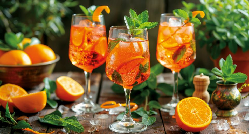 Prosecco und Aperol – die perfekte Kombination für einen spritzigen Aperitif. Der Aperol Spritz steht für Dolce Vita und Sommerfeeling.