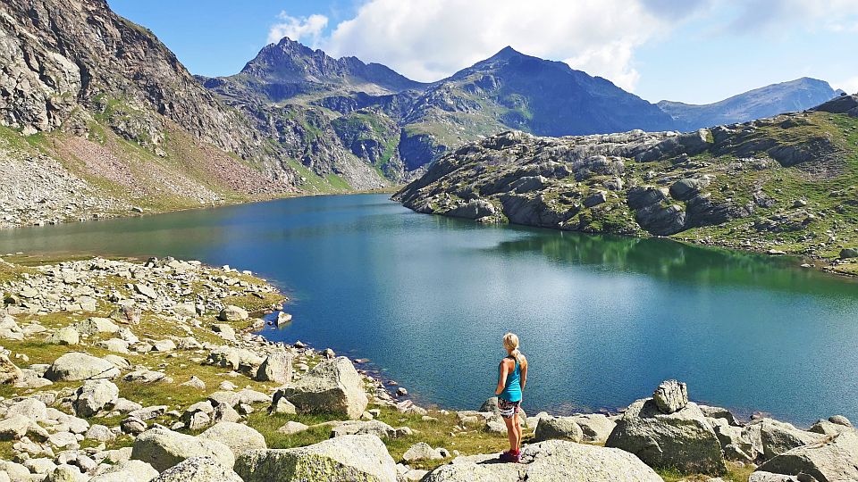 Die herrlichen Spronser-Bergseen in der Texelgruppe oberhalb von Dorf Tirol sind ein wahres Wanderparadies.