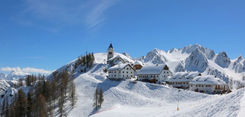 Beitragsbild Tarvisio Friaul Julisch Venetien Winter Ski