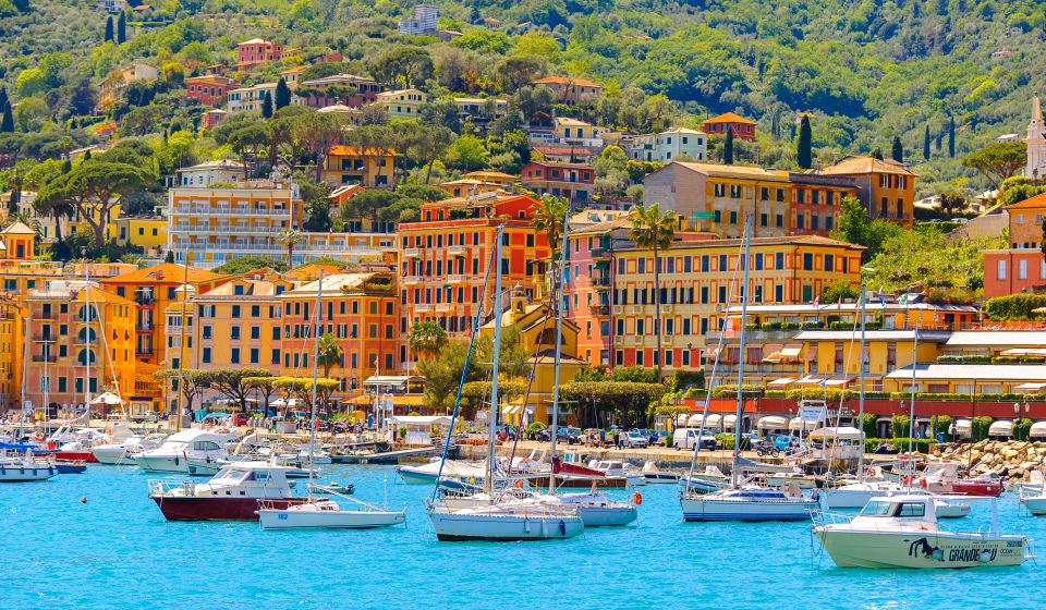 Die bunten Häuser in Santa Margherita Ligure verleihen dem Ort und der Küste ihr typisches ligurisches Flair.