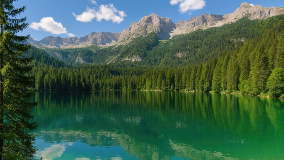 Der Lago di Tovel ist ein klarer Bergsee im Naturpark Adamello-Brenta, bekannt für Farbe, Ruhe und alpine Kulisse.