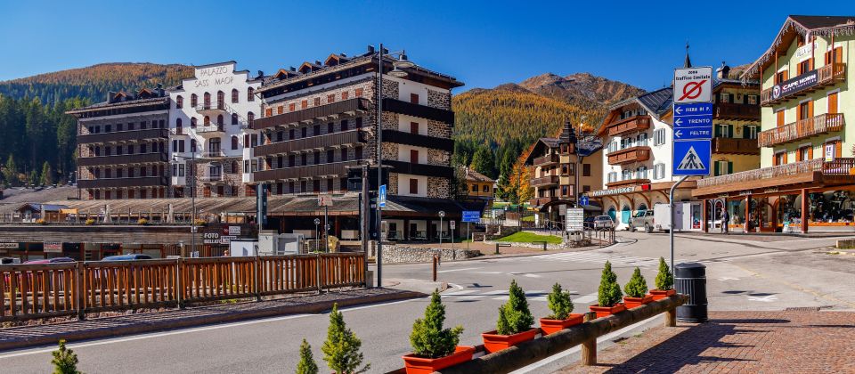 San Martino liegt eingebettet zwischen den Pale di San Martino und gilt als herrlicher alpiner Urlaubsort.