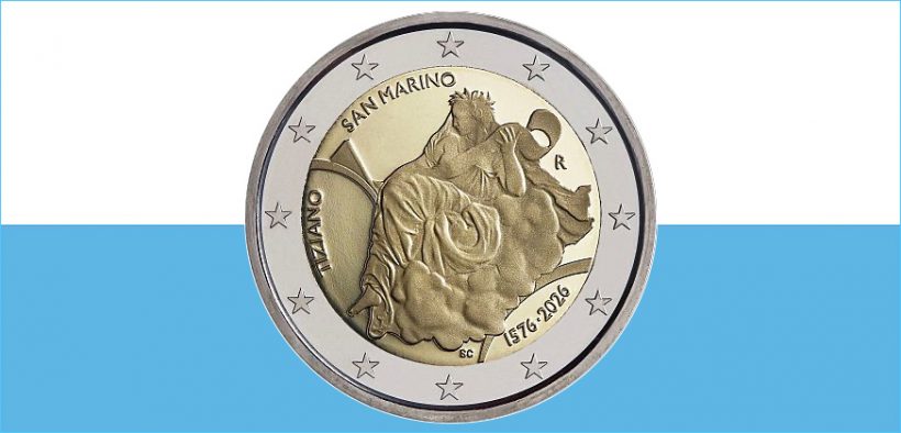 San Marino Tiziano 2 Euro Münze_Beitragsbild