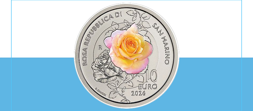 San Marino würdigt 2026 mit 10 Euro die Rosenrepublik und seine besondere Rose, die Natur, Heimat und Schönheit vereint.